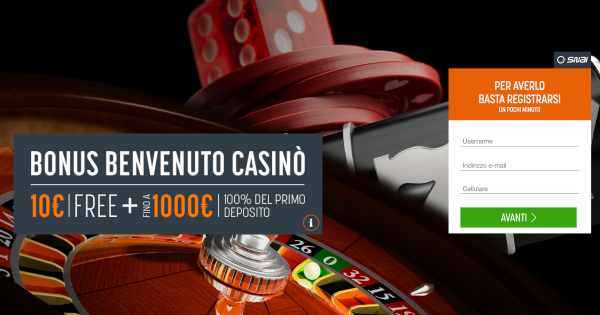 snai casino bonus senza deposito