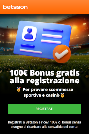 betsson bonus benvenuto